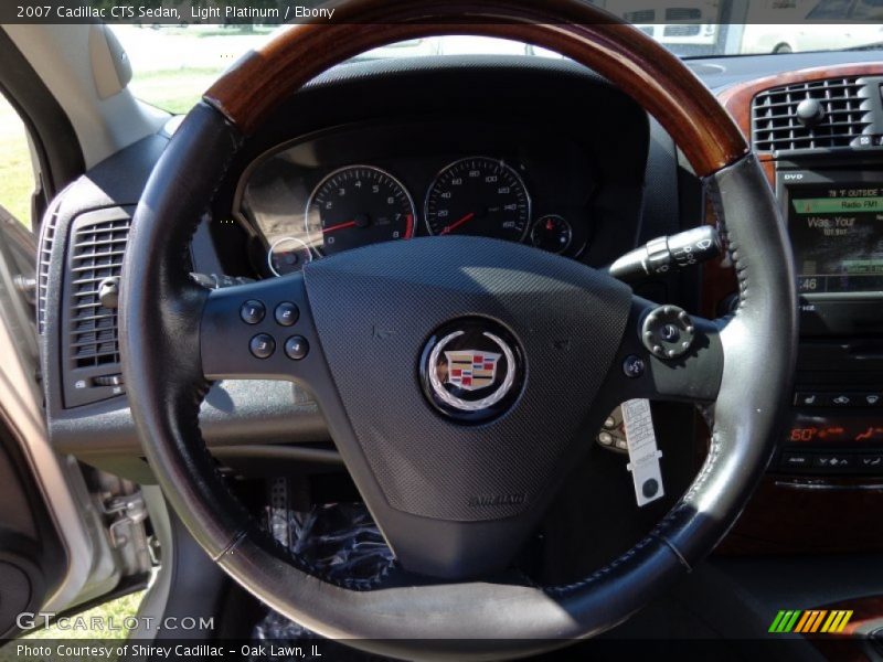 Light Platinum / Ebony 2007 Cadillac CTS Sedan