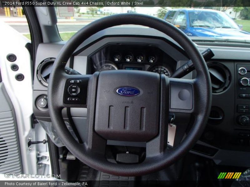 Oxford White / Steel 2014 Ford F550 Super Duty XL Crew Cab 4x4 Chassis