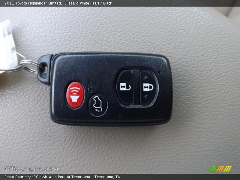 Blizzard White Pearl / Black 2011 Toyota Highlander Limited