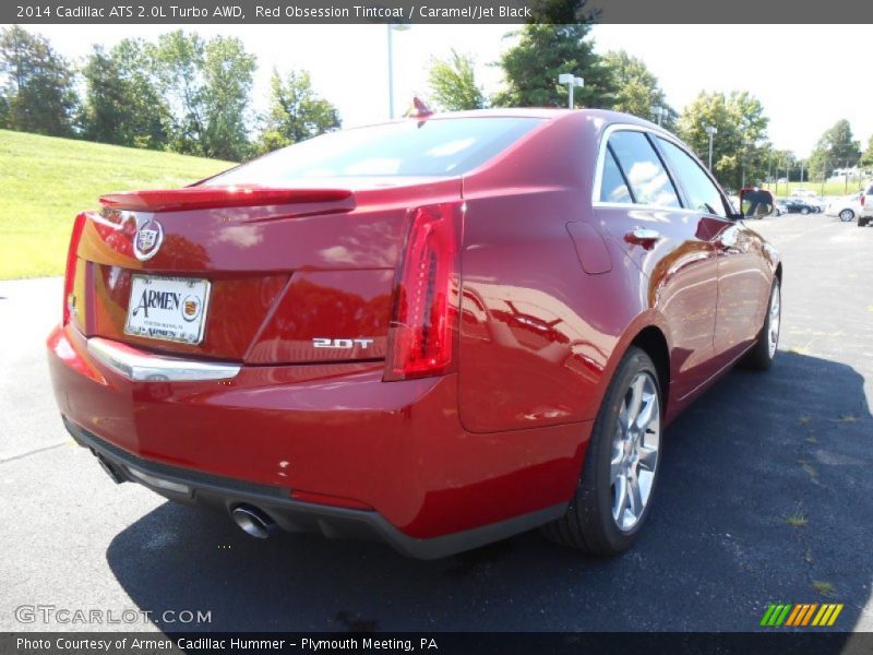 Red Obsession Tintcoat / Caramel/Jet Black 2014 Cadillac ATS 2.0L Turbo AWD