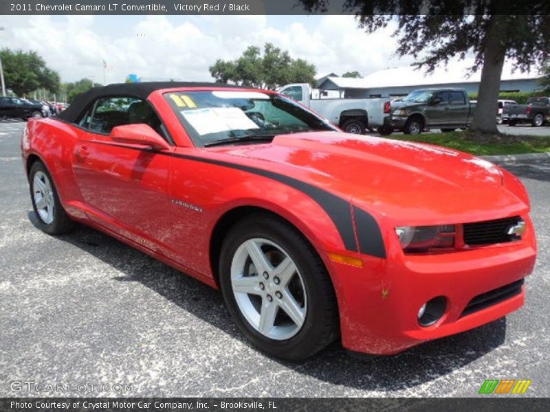 Victory Red / Black 2011 Chevrolet Camaro LT Convertible