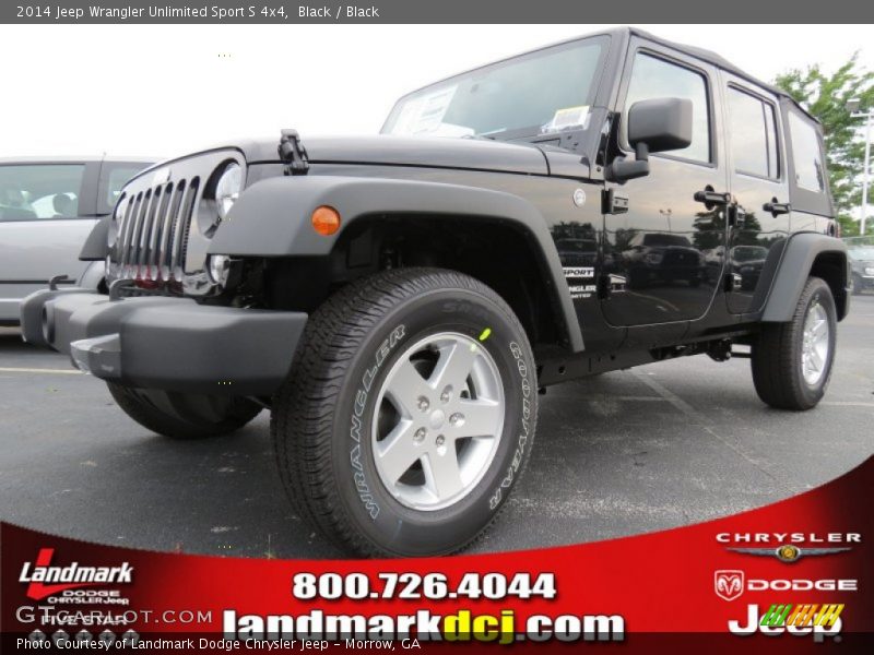Black / Black 2014 Jeep Wrangler Unlimited Sport S 4x4