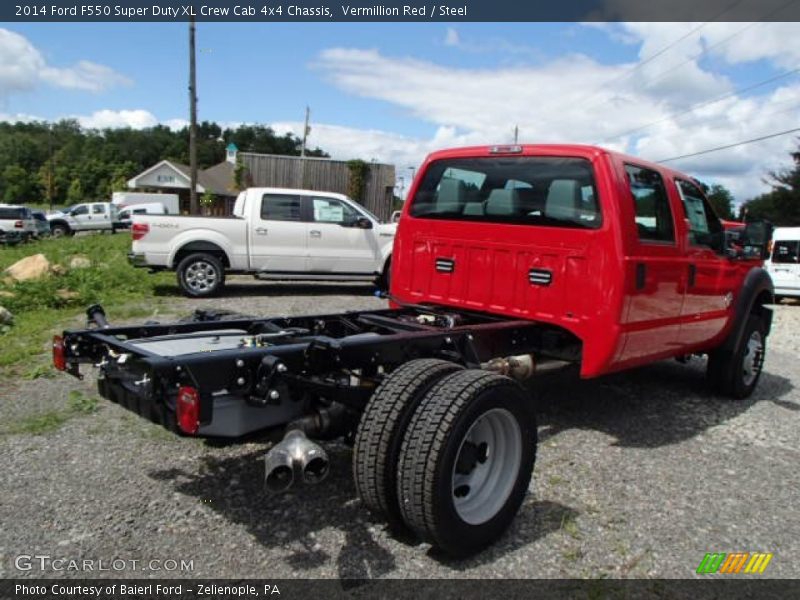 Vermillion Red / Steel 2014 Ford F550 Super Duty XL Crew Cab 4x4 Chassis