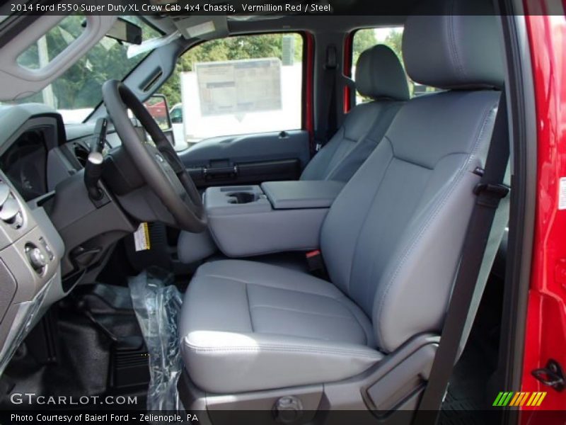  2014 F550 Super Duty XL Crew Cab 4x4 Chassis Steel Interior