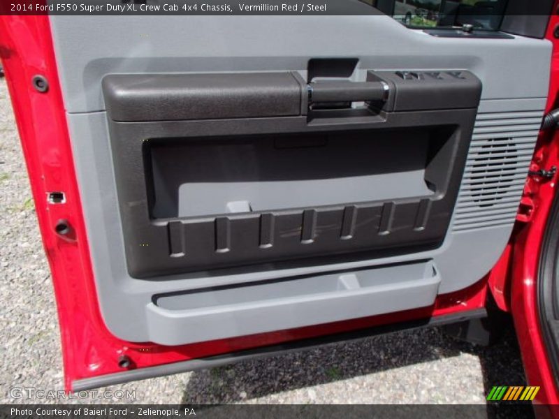 Vermillion Red / Steel 2014 Ford F550 Super Duty XL Crew Cab 4x4 Chassis
