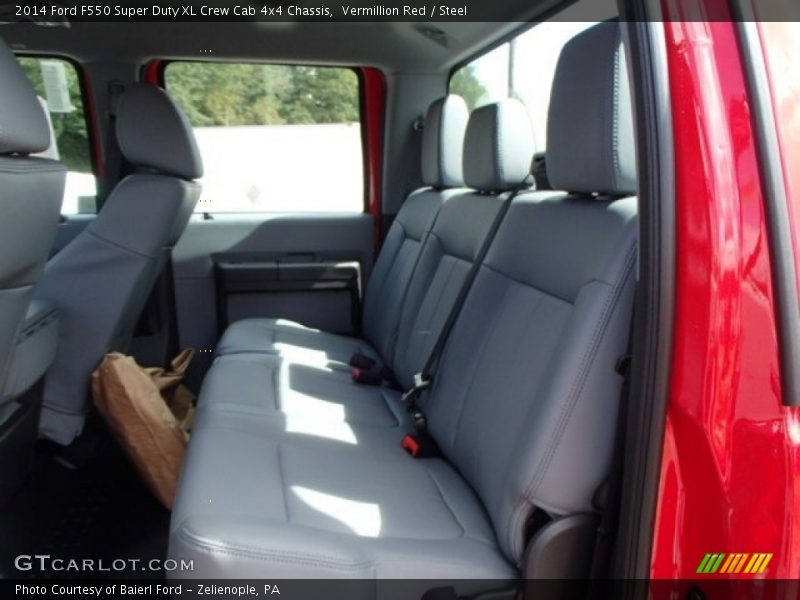 Vermillion Red / Steel 2014 Ford F550 Super Duty XL Crew Cab 4x4 Chassis