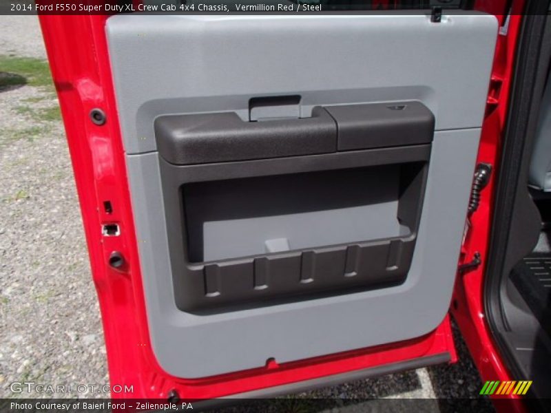 Vermillion Red / Steel 2014 Ford F550 Super Duty XL Crew Cab 4x4 Chassis
