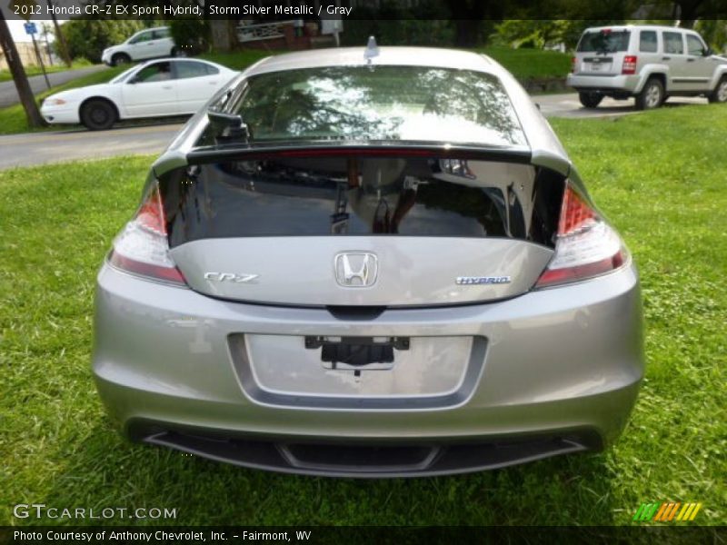 Storm Silver Metallic / Gray 2012 Honda CR-Z EX Sport Hybrid
