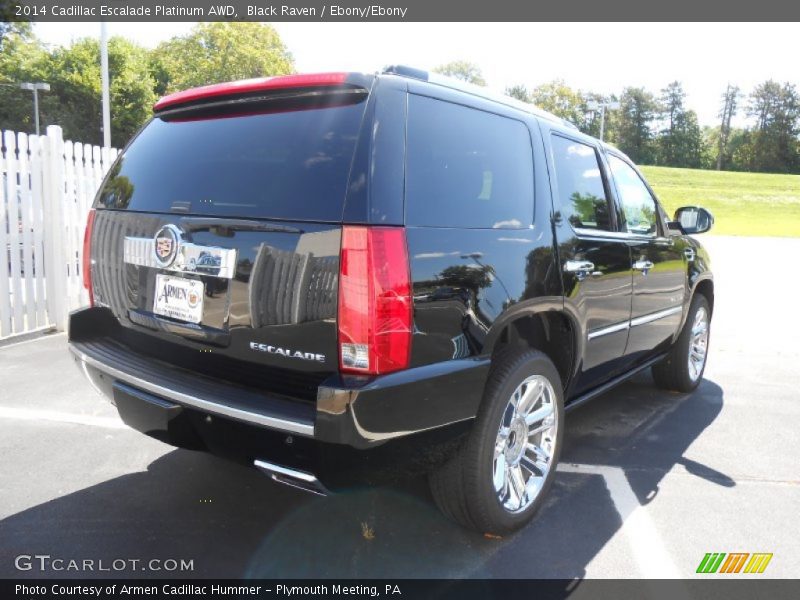 Black Raven / Ebony/Ebony 2014 Cadillac Escalade Platinum AWD