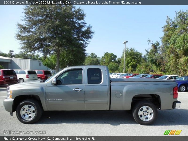 Graystone Metallic / Light Titanium/Ebony Accents 2008 Chevrolet Silverado 1500 LT Extended Cab