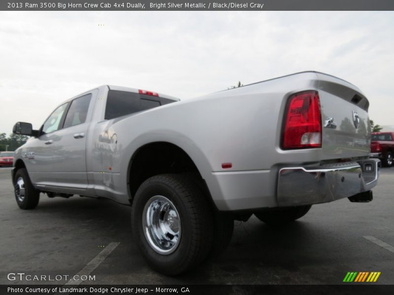 Bright Silver Metallic / Black/Diesel Gray 2013 Ram 3500 Big Horn Crew Cab 4x4 Dually