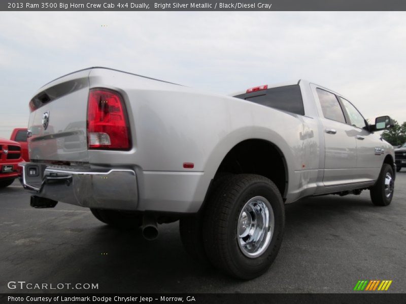 Bright Silver Metallic / Black/Diesel Gray 2013 Ram 3500 Big Horn Crew Cab 4x4 Dually
