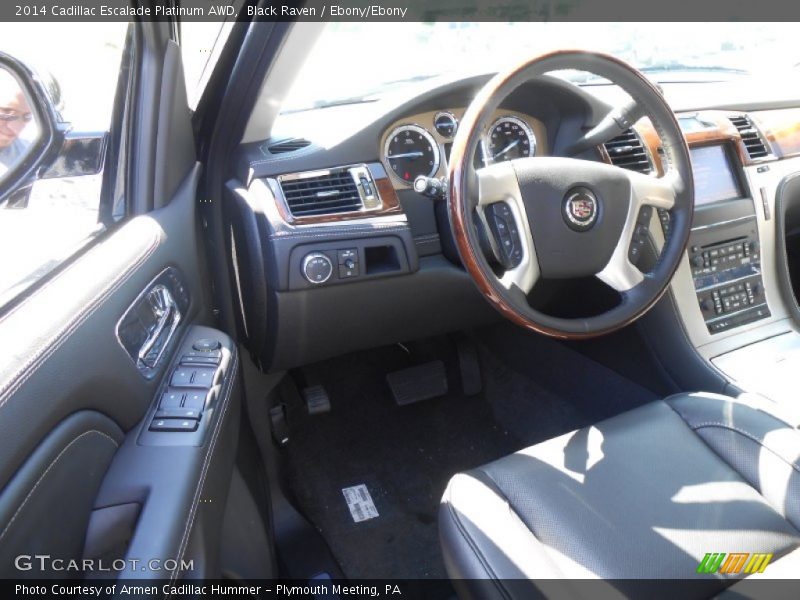Black Raven / Ebony/Ebony 2014 Cadillac Escalade Platinum AWD