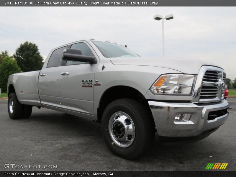 Bright Silver Metallic / Black/Diesel Gray 2013 Ram 3500 Big Horn Crew Cab 4x4 Dually