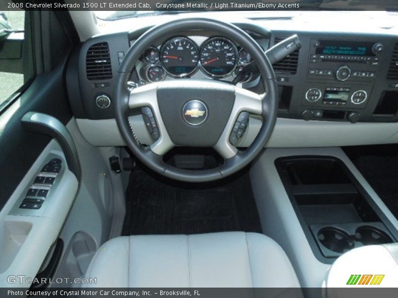 Graystone Metallic / Light Titanium/Ebony Accents 2008 Chevrolet Silverado 1500 LT Extended Cab