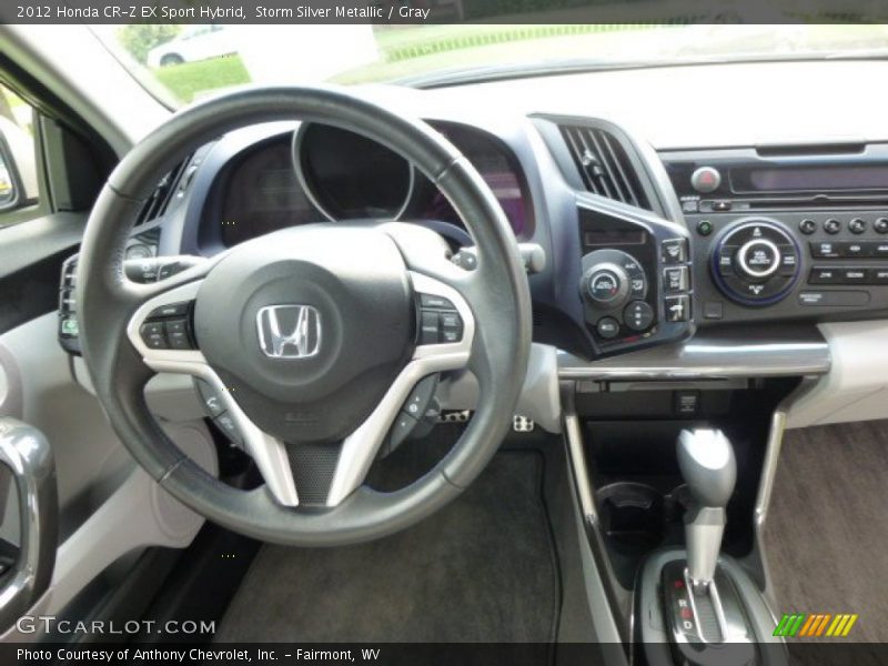 Storm Silver Metallic / Gray 2012 Honda CR-Z EX Sport Hybrid