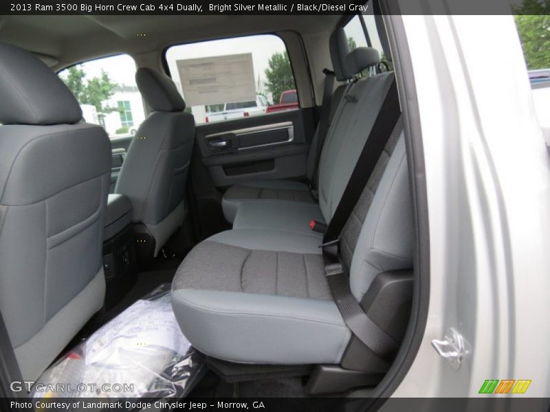 Bright Silver Metallic / Black/Diesel Gray 2013 Ram 3500 Big Horn Crew Cab 4x4 Dually