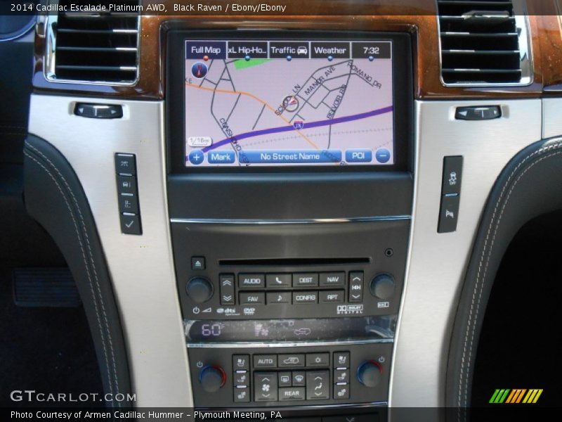 Controls of 2014 Escalade Platinum AWD
