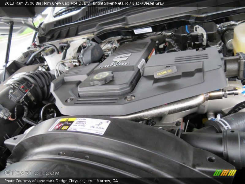 Bright Silver Metallic / Black/Diesel Gray 2013 Ram 3500 Big Horn Crew Cab 4x4 Dually
