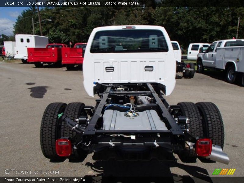 Oxford White / Steel 2014 Ford F550 Super Duty XL SuperCab 4x4 Chassis