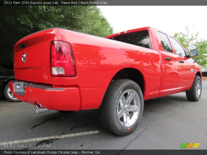 Flame Red / Black/Diesel Gray 2013 Ram 1500 Express Quad Cab