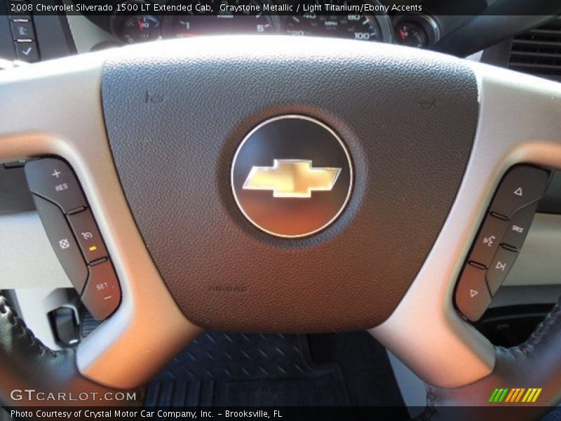 Graystone Metallic / Light Titanium/Ebony Accents 2008 Chevrolet Silverado 1500 LT Extended Cab