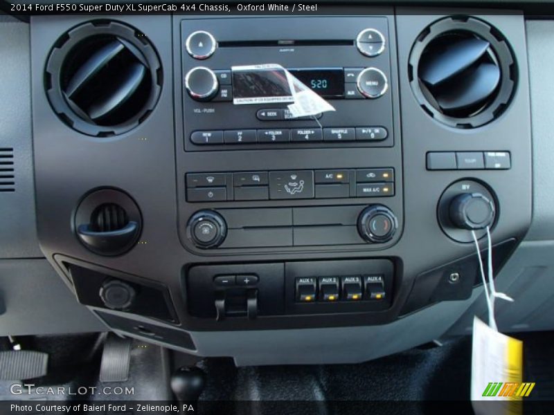 Oxford White / Steel 2014 Ford F550 Super Duty XL SuperCab 4x4 Chassis