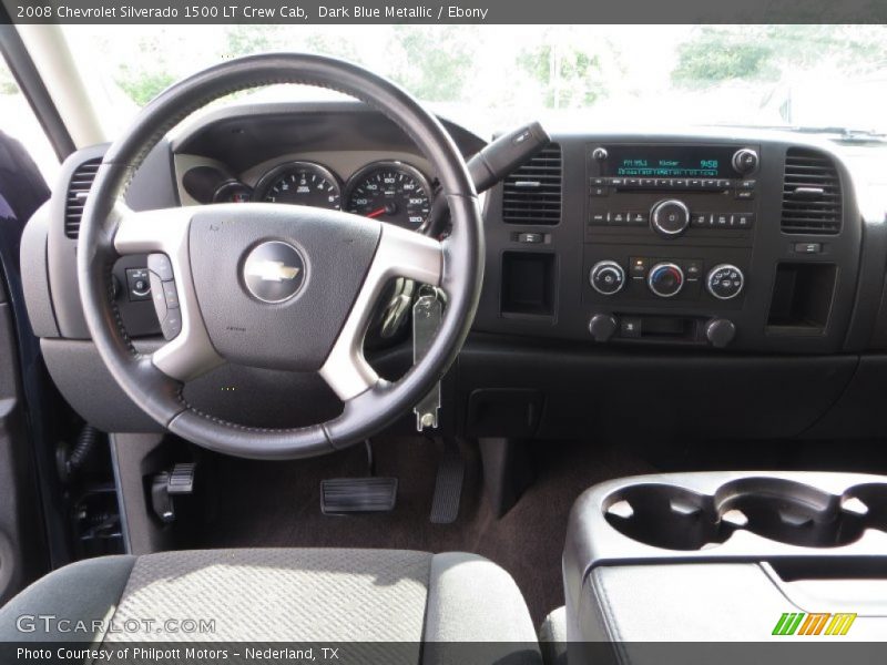 Dark Blue Metallic / Ebony 2008 Chevrolet Silverado 1500 LT Crew Cab