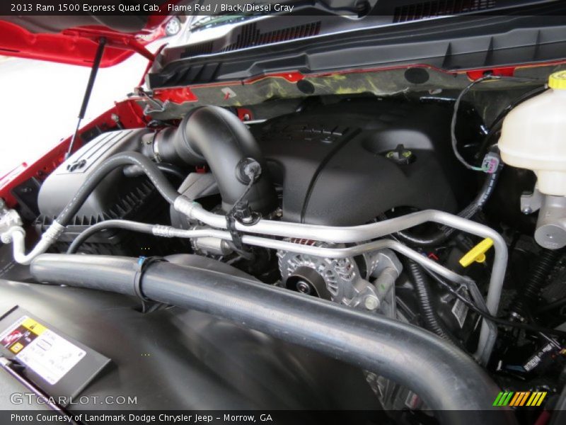 Flame Red / Black/Diesel Gray 2013 Ram 1500 Express Quad Cab