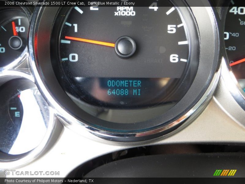 Dark Blue Metallic / Ebony 2008 Chevrolet Silverado 1500 LT Crew Cab