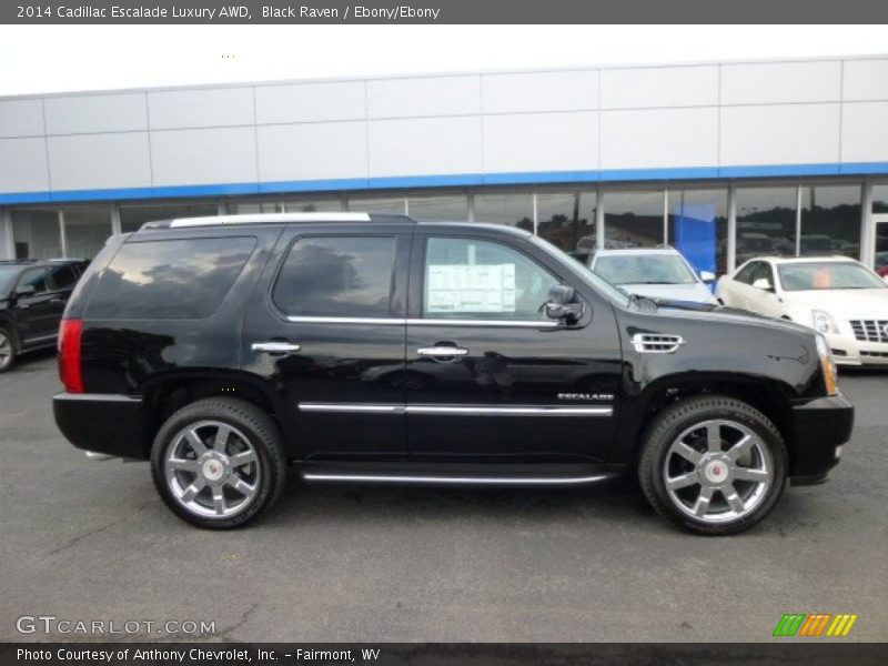 Black Raven / Ebony/Ebony 2014 Cadillac Escalade Luxury AWD