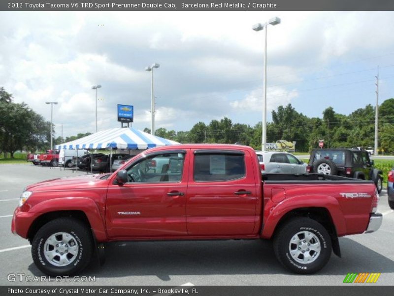 Barcelona Red Metallic / Graphite 2012 Toyota Tacoma V6 TRD Sport Prerunner Double Cab