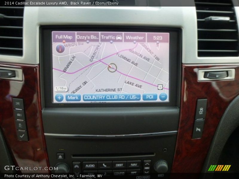 Navigation of 2014 Escalade Luxury AWD