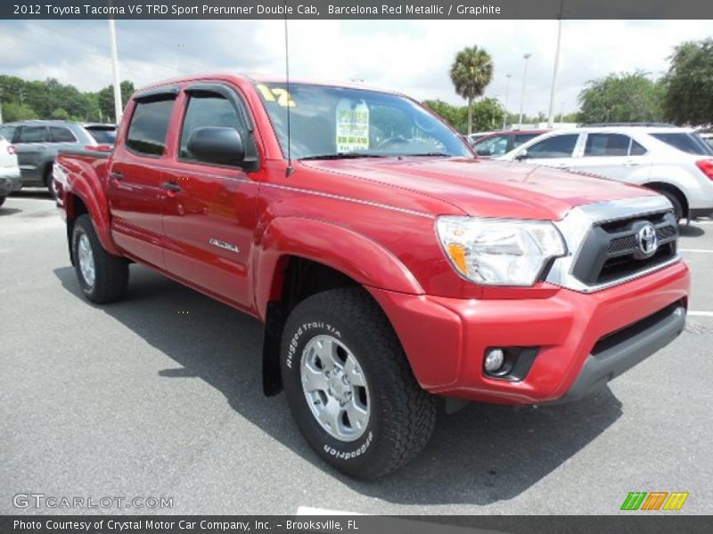 Barcelona Red Metallic / Graphite 2012 Toyota Tacoma V6 TRD Sport Prerunner Double Cab