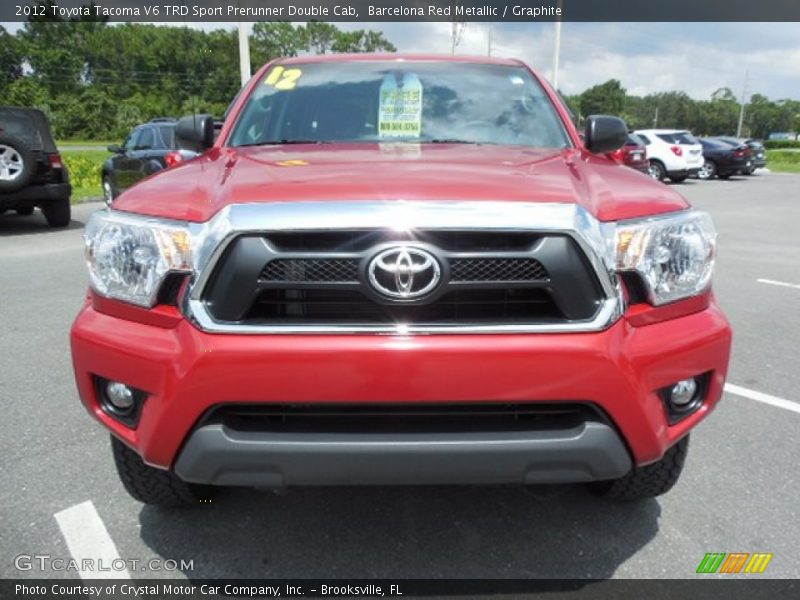 Barcelona Red Metallic / Graphite 2012 Toyota Tacoma V6 TRD Sport Prerunner Double Cab