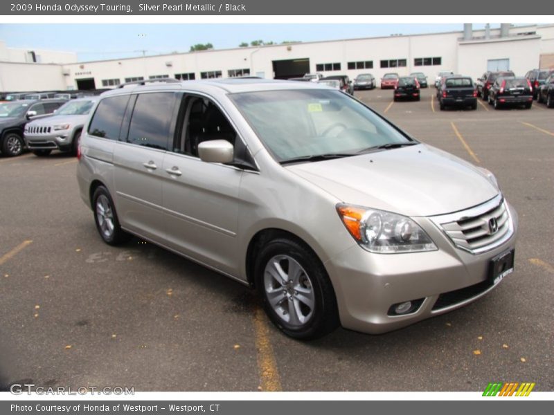 Silver Pearl Metallic / Black 2009 Honda Odyssey Touring
