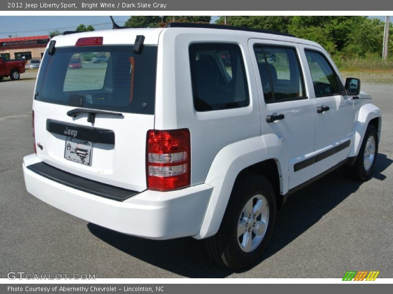 Bright White / Dark Slate Gray 2012 Jeep Liberty Sport