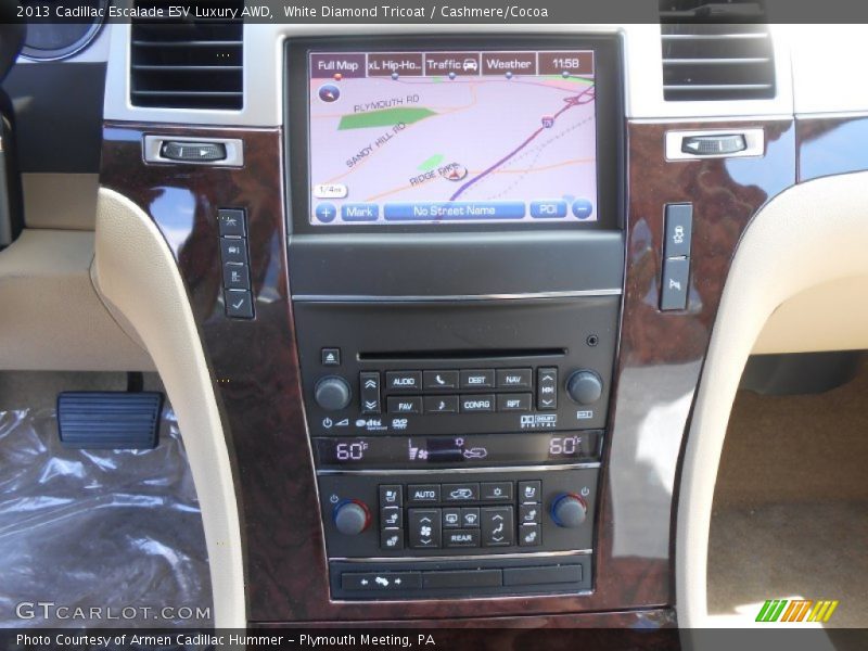 White Diamond Tricoat / Cashmere/Cocoa 2013 Cadillac Escalade ESV Luxury AWD