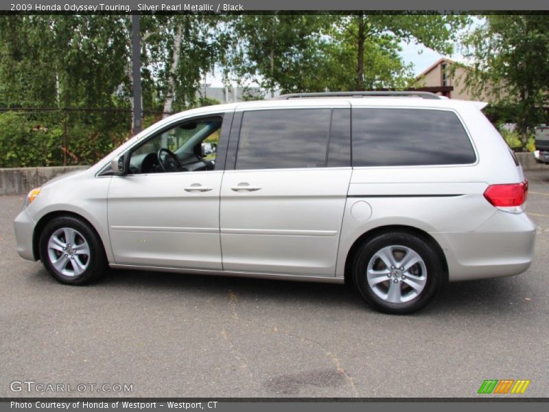 Silver Pearl Metallic / Black 2009 Honda Odyssey Touring