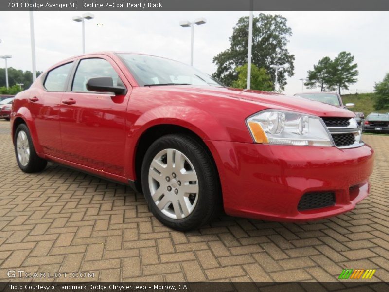 Redline 2-Coat Pearl / Black 2013 Dodge Avenger SE