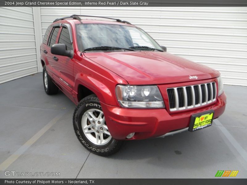 Inferno Red Pearl / Dark Slate Gray 2004 Jeep Grand Cherokee Special Edition