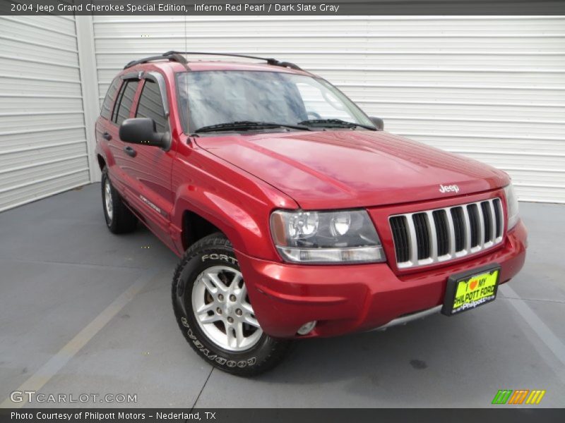 Inferno Red Pearl / Dark Slate Gray 2004 Jeep Grand Cherokee Special Edition