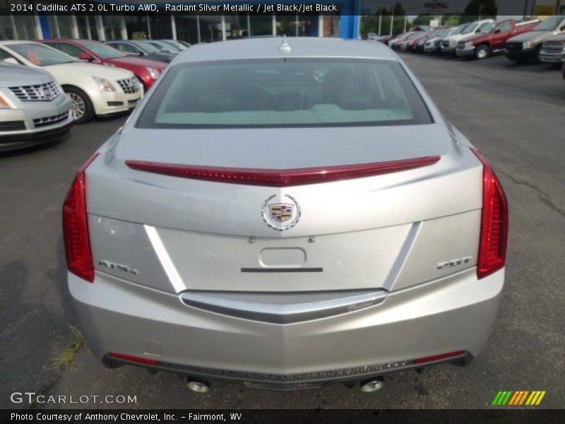 Radiant Silver Metallic / Jet Black/Jet Black 2014 Cadillac ATS 2.0L Turbo AWD