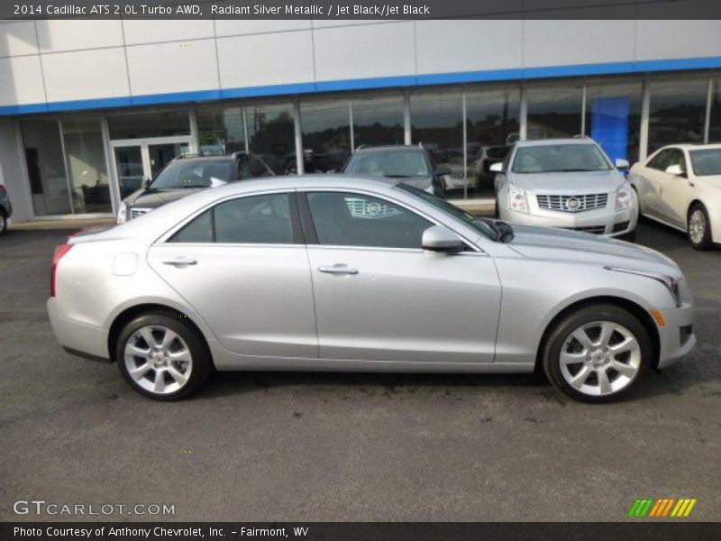 Radiant Silver Metallic / Jet Black/Jet Black 2014 Cadillac ATS 2.0L Turbo AWD