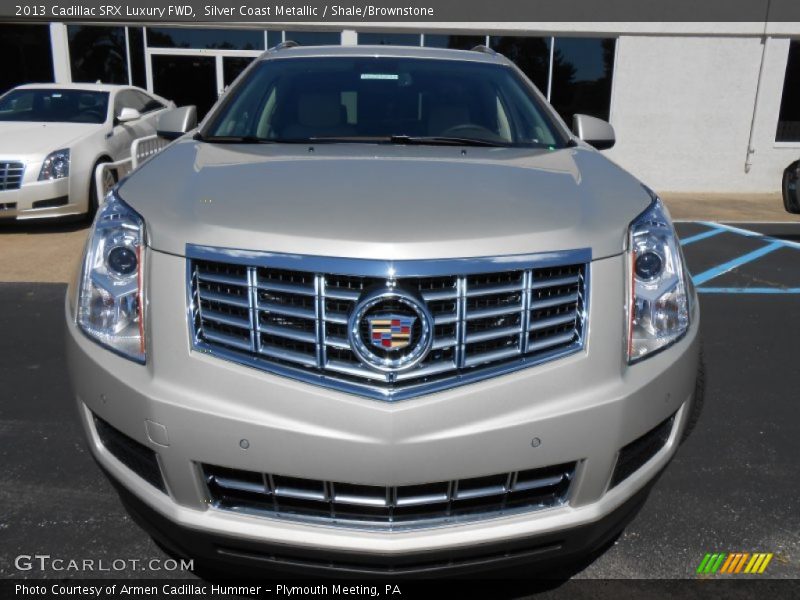 Silver Coast Metallic / Shale/Brownstone 2013 Cadillac SRX Luxury FWD