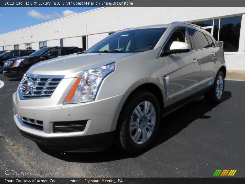 Silver Coast Metallic / Shale/Brownstone 2013 Cadillac SRX Luxury FWD
