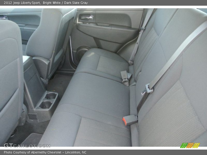 Bright White / Dark Slate Gray 2012 Jeep Liberty Sport