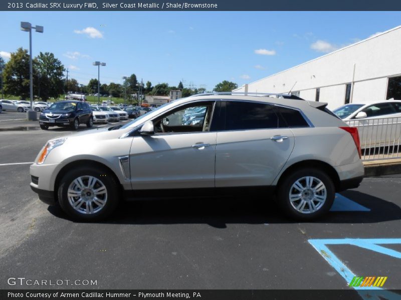 Silver Coast Metallic / Shale/Brownstone 2013 Cadillac SRX Luxury FWD