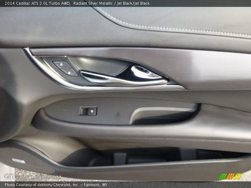 Radiant Silver Metallic / Jet Black/Jet Black 2014 Cadillac ATS 2.0L Turbo AWD