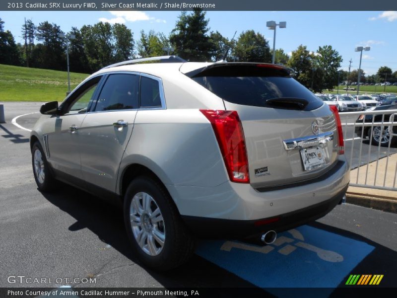 Silver Coast Metallic / Shale/Brownstone 2013 Cadillac SRX Luxury FWD